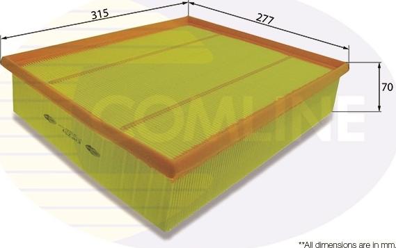 Comline EAF259 - Воздушный фильтр, двигатель autospares.lv