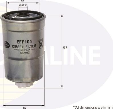 Comline EFF104 - Топливный фильтр autospares.lv