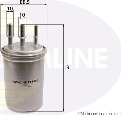 Comline EFF120 - Топливный фильтр autospares.lv