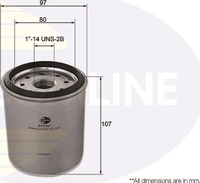 Comline EFF301 - Топливный фильтр autospares.lv