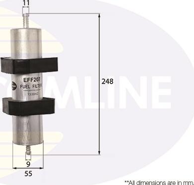 Comline EFF207 - Топливный фильтр autospares.lv