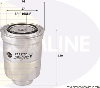 Comline EFF275D - Топливный фильтр autospares.lv