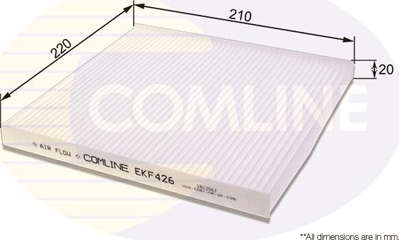 Comline EKF426 - Фильтр воздуха в салоне autospares.lv