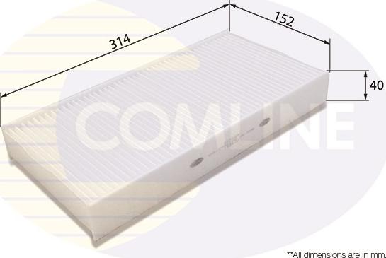 Comline EKF109 - Фильтр воздуха в салоне autospares.lv