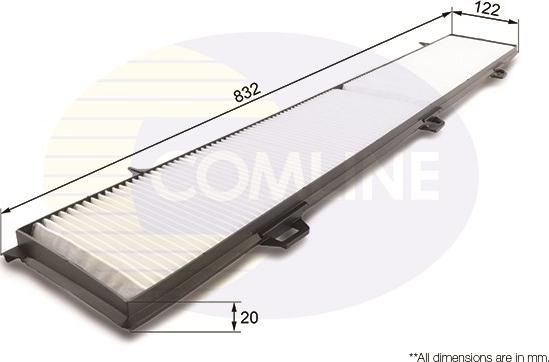 Comline EKF107 - Фильтр воздуха в салоне autospares.lv