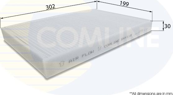 Comline EKF119 - Фильтр воздуха в салоне autospares.lv