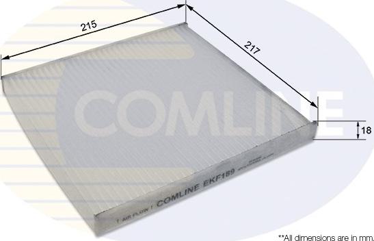 Comline EKF189 - Фильтр воздуха в салоне autospares.lv