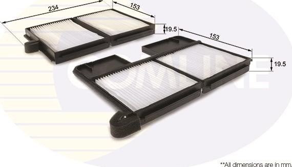 Comline EKF181 - Фильтр воздуха в салоне autospares.lv