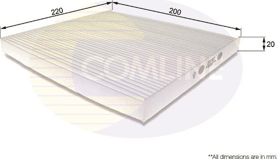 Comline EKF187 - Фильтр воздуха в салоне autospares.lv
