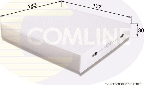 Comline EKF225 - Фильтр воздуха в салоне autospares.lv