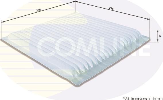 Comline EKF275 - Фильтр воздуха в салоне autospares.lv