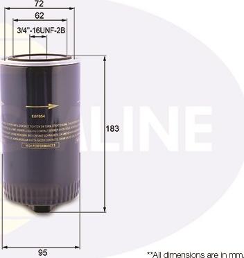 Comline EOF054 - Масляный фильтр autospares.lv