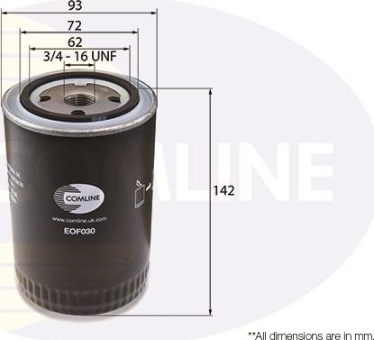 Comline EOF030 - Масляный фильтр autospares.lv