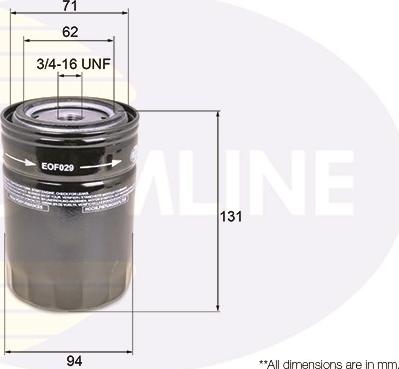 Comline EOF029 - Масляный фильтр autospares.lv