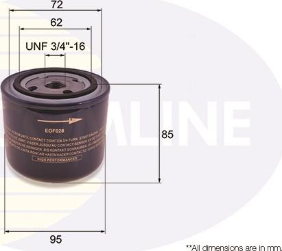 Comline EOF028 - Масляный фильтр autospares.lv