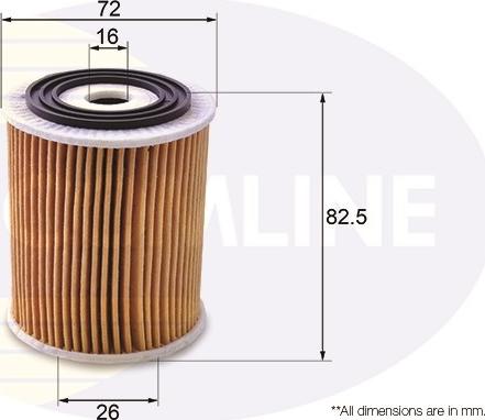 Comline EOF167 - Масляный фильтр autospares.lv