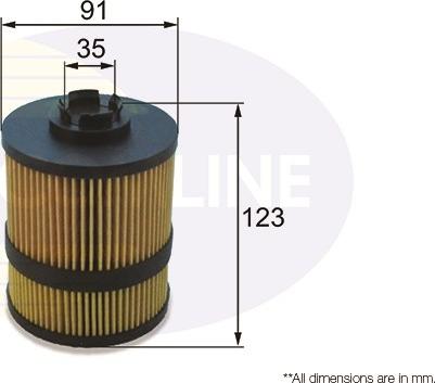 Comline EOF248 - Масляный фильтр autospares.lv