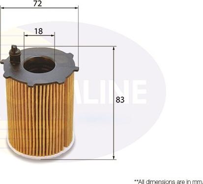 Comline EOF206 - Масляный фильтр autospares.lv