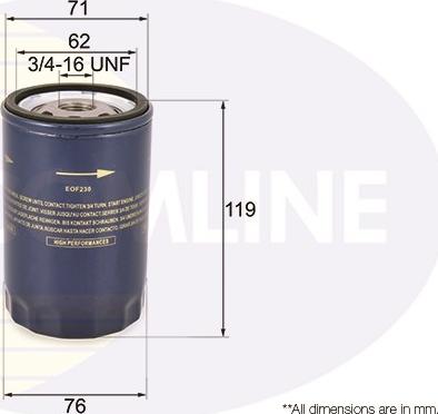 Comline EOF230 - Масляный фильтр autospares.lv