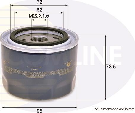 Comline EOF228 - Масляный фильтр autospares.lv
