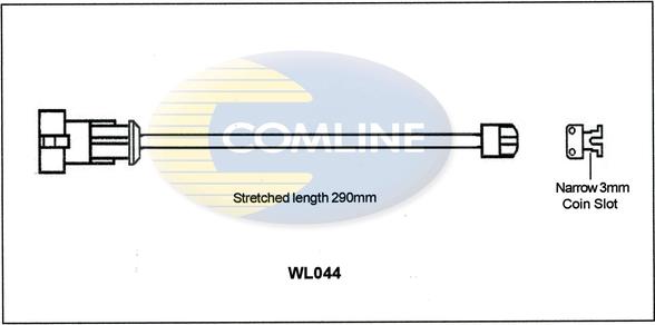 Comline WL044 - Сигнализатор, износ тормозных колодок autospares.lv