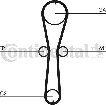 Contitech CT915WP1 - Водяной насос + комплект зубчатого ремня ГРМ autospares.lv