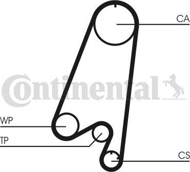 Contitech CT 910 WP1 - Водяной насос + комплект зубчатого ремня ГРМ autospares.lv