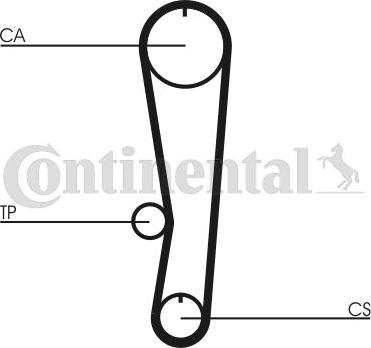 Contitech CT 895 - Зубчатый ремень ГРМ autospares.lv