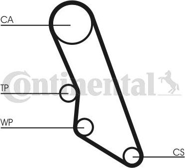 Contitech CT865WP1 - Водяной насос + комплект зубчатого ремня ГРМ autospares.lv