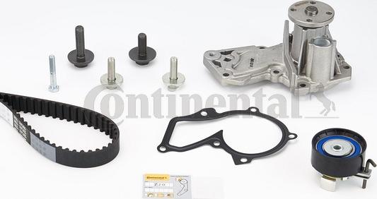 Contitech CT 881 WP2 - Водяной насос + комплект зубчатого ремня ГРМ autospares.lv