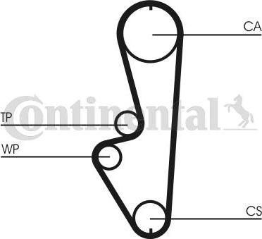 Contitech CT 765 - Зубчатый ремень ГРМ autospares.lv