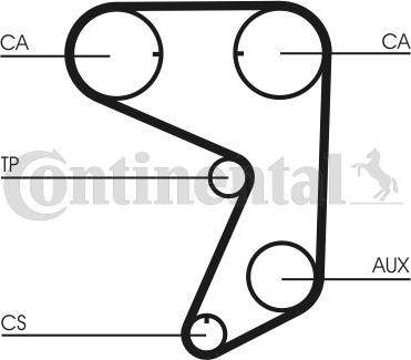 CONTITECH CT775K1 - Комплект зубчатого ремня ГРМ autospares.lv