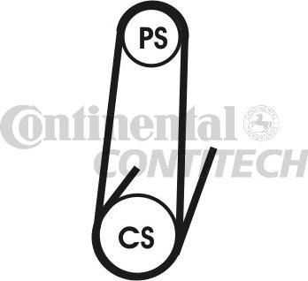 CONTINENTAL CTAM BR 4PK1102 ELAST - Поликлиновой ремень autospares.lv