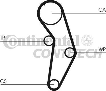 CONTINENTAL CTAM BR CT908K1 - Комплект зубчатого ремня ГРМ autospares.lv