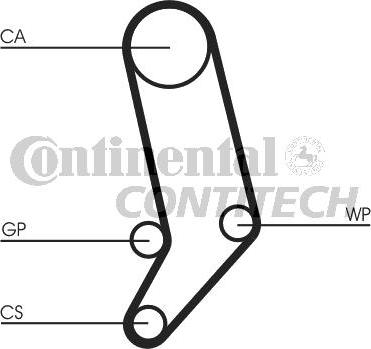 CONTINENTAL CTAM BR CT939K2 - Комплект зубчатого ремня ГРМ autospares.lv