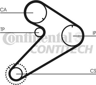 CONTINENTAL CTAM BR CT921 - Зубчатый ремень ГРМ autospares.lv