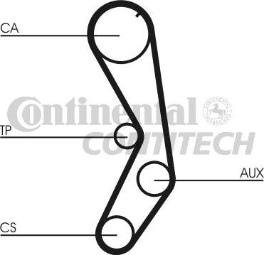 CONTINENTAL CTAM BR CT605K1 - Комплект зубчатого ремня ГРМ autospares.lv