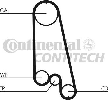 CONTINENTAL CTAM BR CT874WP6 - Водяной насос + комплект зубчатого ремня ГРМ autospares.lv