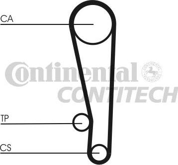 CONTINENTAL CTAM BR CT1013 - Зубчатый ремень ГРМ autospares.lv