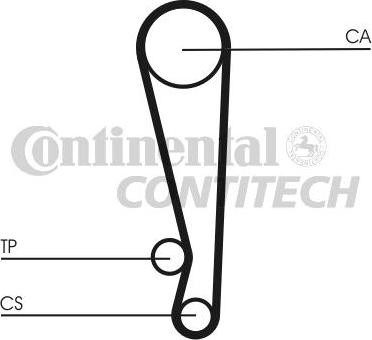 CONTINENTAL CTAM BR CT1024 - Зубчатый ремень ГРМ autospares.lv