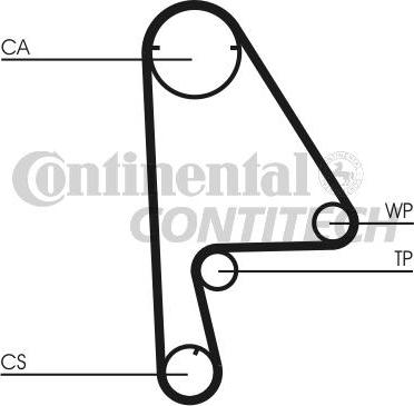 CONTINENTAL CTAM BR CT863K1 - Комплект зубчатого ремня ГРМ autospares.lv