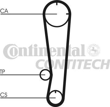 CONTINENTAL CTAM BR CT738 - Зубчатый ремень ГРМ autospares.lv