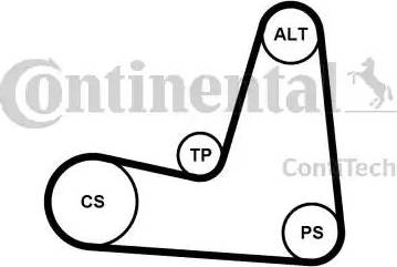 Continental 5PK1135K1 - Поликлиновый ременный комплект autospares.lv