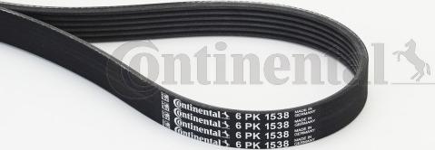 Contitech 6PK1538 - Поликлиновой ремень autospares.lv