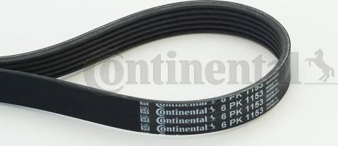 Contitech 6PK1153 - Поликлиновой ремень autospares.lv