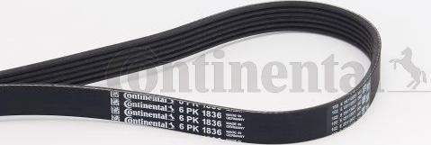 Contitech 6 PK 1836 - Поликлиновой ремень autospares.lv