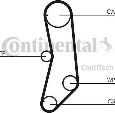 Continental CT997K1 - Комплект зубчатого ремня ГРМ autospares.lv