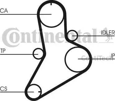 Continental CT989K1 - Комплект зубчатого ремня ГРМ autospares.lv