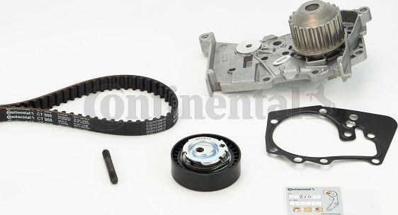 Contitech CT 988 WP3 - Водяной насос + комплект зубчатого ремня ГРМ autospares.lv