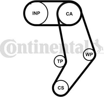 Continental CT939WP10PRO - Зубчатый ремень ГРМ autospares.lv